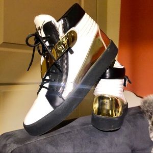 Giuseppe Zanotti Metal-Plated Men’s Sneaker